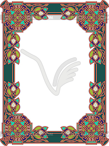 Frame in Celtic style - vector clip art