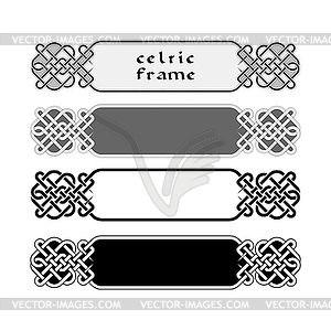 Traditional celtic ornament frame - vector clipart