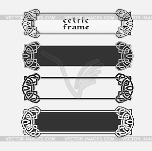 Traditional celtic ornament frame - vector image