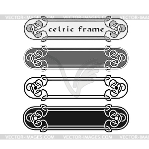 Traditional celtic ornament frame i - vector clipart / vector image