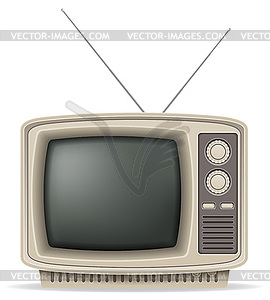 Tv old retro vintage icon stock - vector image