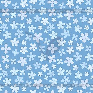 Seamless flower pattern - vector clip art