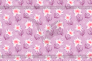 Decorative floral background - stock vector clipart