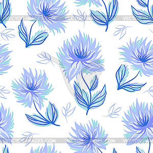 Decorative floral background - vector image
