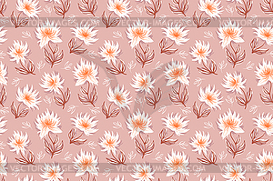 Decorative floral background - vector clip art