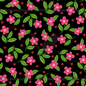 Decorative floral background - vector image