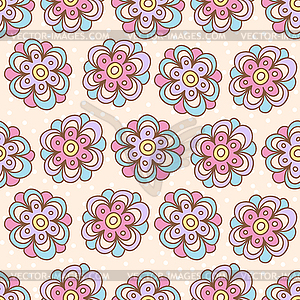 Decorative floral background - vector clip art