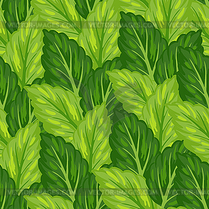 Decorative leaves background - vector image