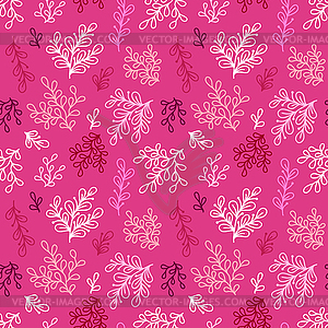 Floral seamless pattern - color vector clipart