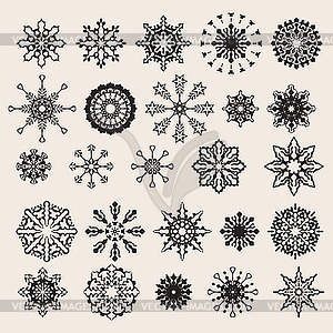 Snowflakes Set - vector image