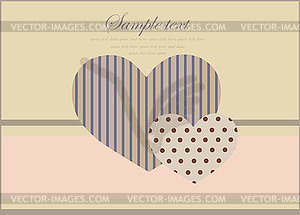Decorative heart. valentines day greeting card - vector image
