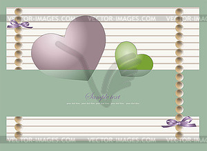 Decorative heart. valentines day greeting card - vector clipart / vector image