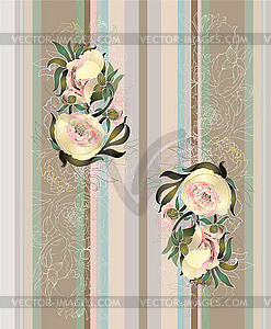Seamless background of flowers ornament, fashionabl - vector clipart