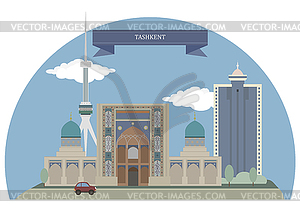 Tashkent, Uzbekistan - vector clipart