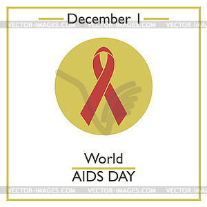 AIDS Day. December  - vector image