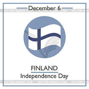 Finland Independence Day. December  - vector image