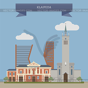 Klaipeda, Lithuania - vector image