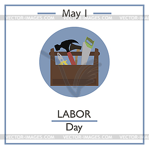 День труда, май - иллюстрация в векторном формате