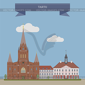 Tartu, Estonia - vector clipart