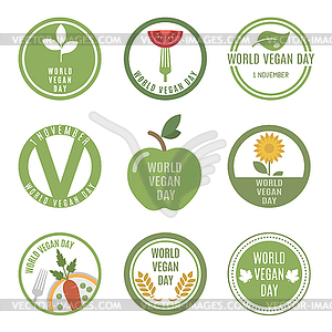 World Vegan Day - vector clipart