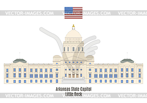 Капитолий штата Арканзас, Литл-Рок - клипарт в формате EPS