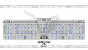 Buckingham Palace, London, United Kingdom - vector image
