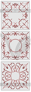 Decorative finishing ceramic tiles - vector clip art