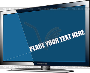 Flat tv screen. Display - vector clip art