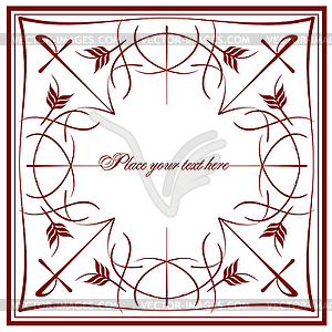 Ornamental frame - vector image