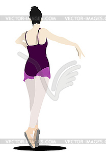 Ballet dancer - vector clipart