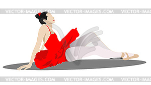 Ballet dancer - vector clipart