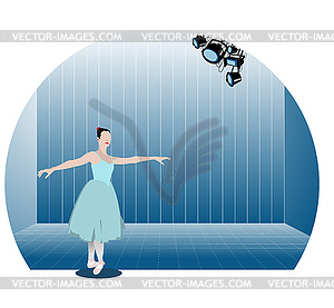 Балерина - векторное графическое изображение