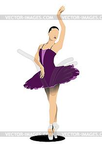 Ballet dancers - vector image