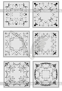 Decorative finishing ceramic tiles. Vector - vector image