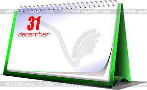 Desk calendar - vector image