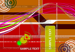 Abstract hi-tech background or cover for brochure. - vector image
