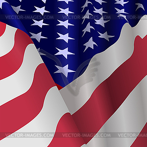 Stylized American Flag. Independence day of United - vector clipart