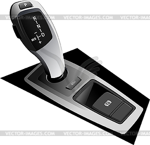 Automat gearshift . 3d - vector clip art