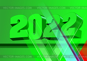 2022 year - vector clipart
