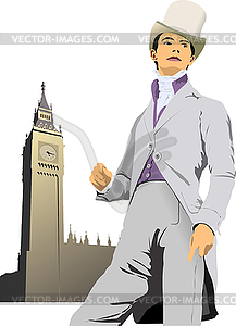 London gentleman - vector image