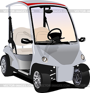 SS 2731 electric golf car - vector clip art