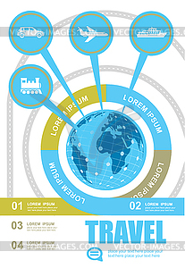 Путешествия и туризм инфографики - изображение в векторе