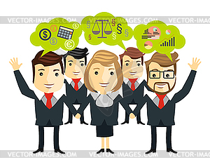 Business team - vector clipart