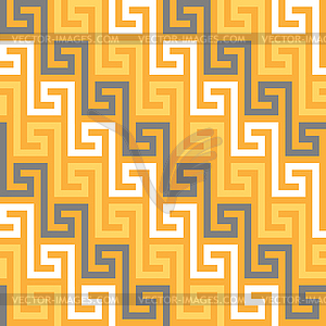 Seamless Greek gold ornament, Meander - vector image