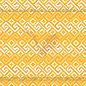 Seamless Greek gold ornament, Meander - vector image