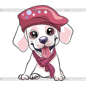 Puppy dog Labrador Retriever - vector clipart