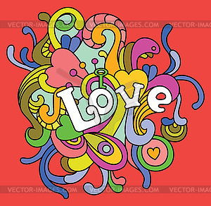 Love for Valentines Day - vector clipart