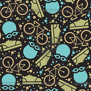 Triathlon sport seamless - vector clip art