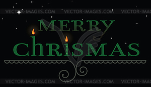 Merry chrismas - vector clipart