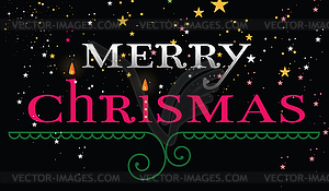 Merry chrismas - vector clipart